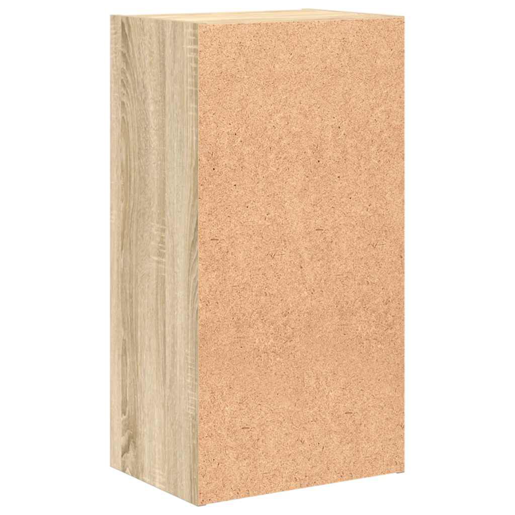 vidaXL Βιβλιοθήκη με 2 Ράφια Sonoma Δρυς 40x30x76,5 εκ. Επεξ. Ξύλο