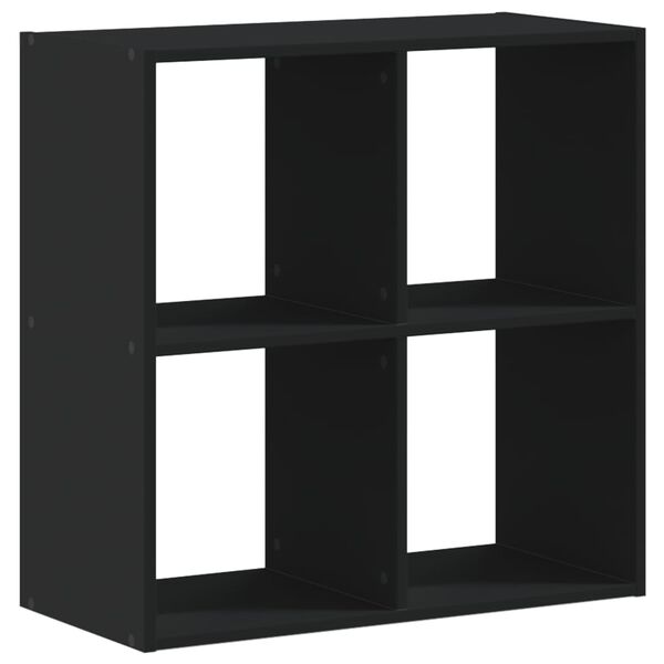 vidaXL Βιβλιοθήκη Μαύρο 68,5x32x68,5 εκ. από Επεξεργασμένο Ξύλο