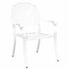 vidaXL Καρέκλα Κήπου 2 pcs Λευκό 55 x 56.5 x 91εκ Αλουμίνιο