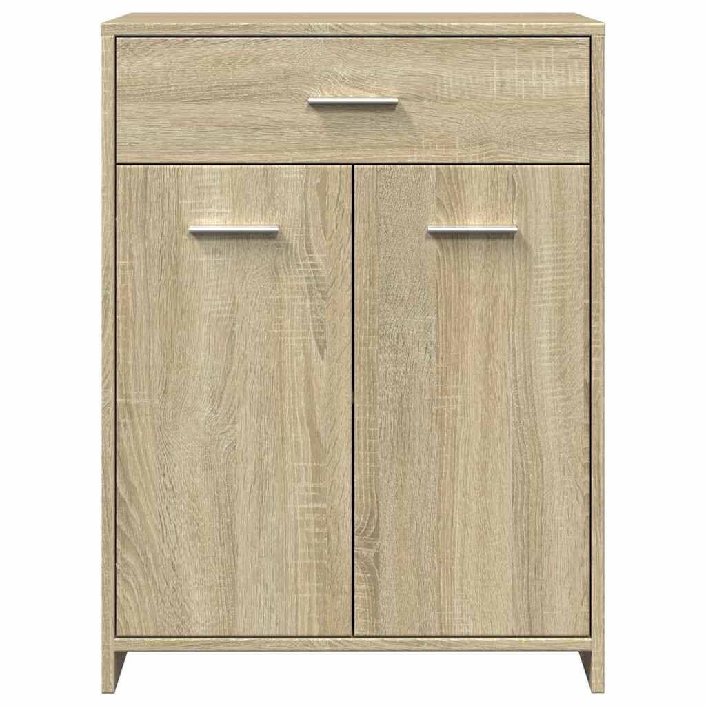 vidaXL Ντουλάπι Μπάνιου Sonoma Δρυς 60 x 33 x 80 εκ. από Επεξ. Ξύλο