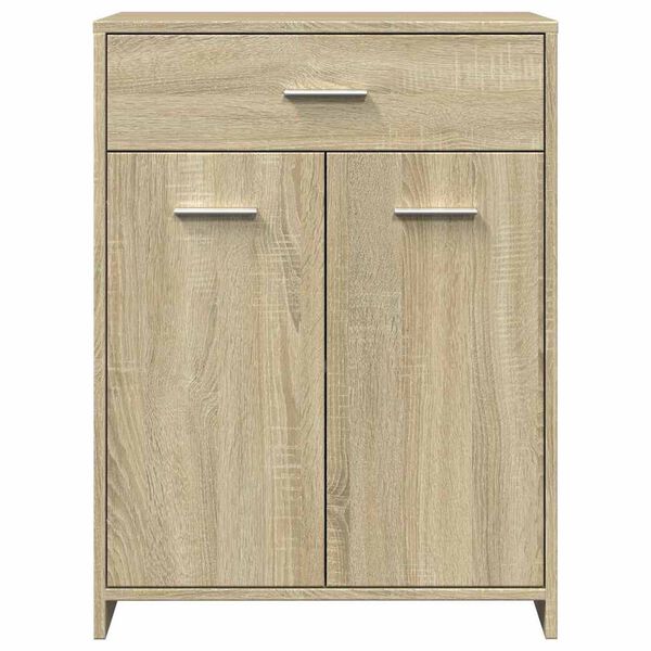 vidaXL Ντουλάπι Μπάνιου Sonoma Δρυς 60 x 33 x 80 εκ. από Επεξ. Ξύλο