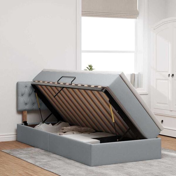 vidaXL &Kappa;&rho;&epsilon;&beta;ά&tau;&iota; &mu;&epsilon; &alpha;&pi;&omicron;&theta;&eta;&kappa;&epsilon;&upsilon;&tau;&iota;&kappa;ό &chi;ώ&rho;&omicron; &kappa;&alpha;&iota; LED &Alpha;&nu;&omicron;&iota;&chi;&tau;ό &gamma;&kappa;&rho;&iota; 100 x 200 cm