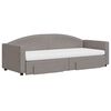 vidaXL Καναπές Κρεβάτι Συρόμενος Taupe 80x200 εκ. Υφασμάτινος Συρτάρια