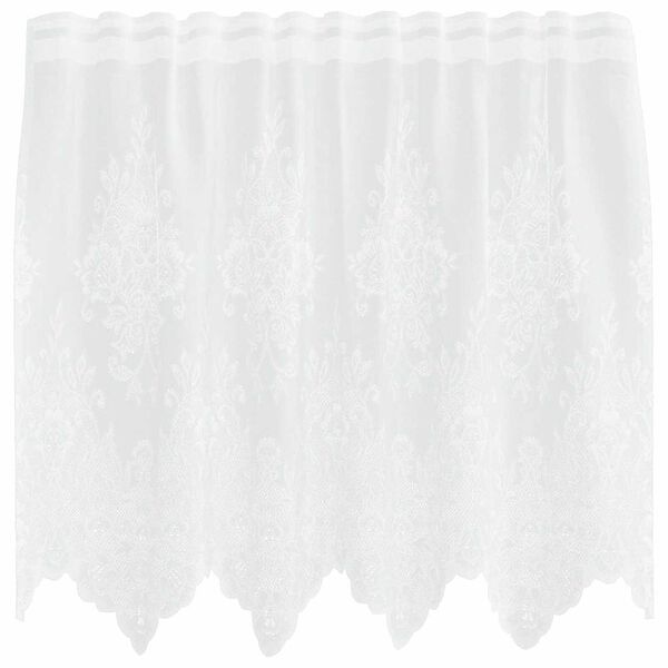 vidaXL Κουρτίνες με κουρτίνες Λευκό 500x100cm Πολυεστέρας