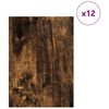 vidaXL Πίνακες Διακόσμησης 12 pcs Καπνιστή δρυς 30 x 42 x 0.3 εκ