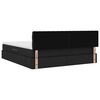 vidaXL Κρεβάτι με αποθηκευτικό χώρο και στρώμα Μαύρο 180 x 200 cm