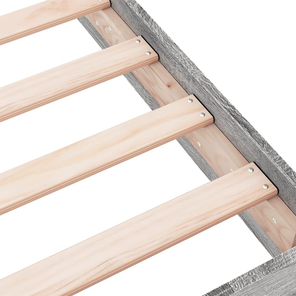 vidaXL Πλαίσιο Κρεβατιού Γκρι Sonoma 90 x 190 εκ. Επεξεργασμένο Ξύλο