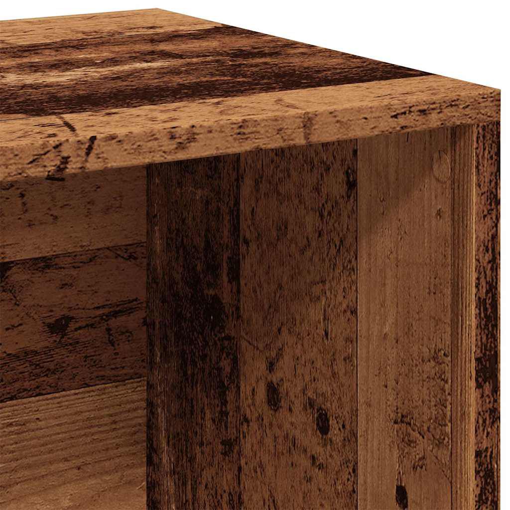 vidaXL LP Κουτί Αποθήκευσης Όψη Παλαιού Ξύλου 69,5x34x36 εκ. Επεξ.Ξύλο
