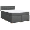 vidaXL &Kappa;&rho;&epsilon;&beta;ά&tau;&iota; Boxspring &mu;&epsilon; &Sigma;&tau;&rho;ώ&mu;&alpha; &Sigma;&kappa;&omicron;ύ&rho;&omicron; &Gamma;&kappa;&rho;&iota; 140x190 &epsilon;&kappa;. &Upsilon;&phi;&alpha;&sigma;&mu;ά&tau;&iota;&nu;&omicron;