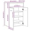vidaXL Παπουτσοθήκη Αρτισιανή Δρυς 60x35x84 εκ. Επεξεργασμένο Ξύλο