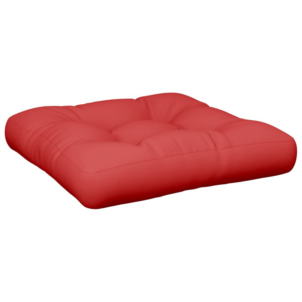 vidaXL Μαξιλάρι Καναπέ Παλέτας Κόκκινο 50 x 50 x 12 εκ. Υφασμάτινο