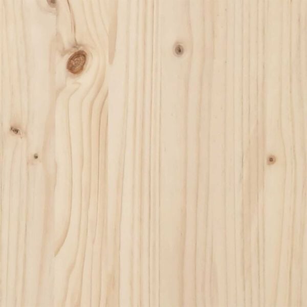 vidaXL Πλαίσιο Κρεβατιού με Κεφαλάρι 135x190 εκ. από Μασίφ Ξύλο Πεύκου