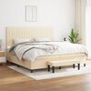 vidaXL &Kappa;&rho;&epsilon;&beta;ά&tau;&iota; Boxspring &mu;&epsilon; &Sigma;&tau;&rho;ώ&mu;&alpha; &Kappa;&rho;&epsilon;&mu; 200x200 &epsilon;&kappa;. &Upsilon;&phi;&alpha;&sigma;&mu;ά&tau;&iota;&nu;&omicron;