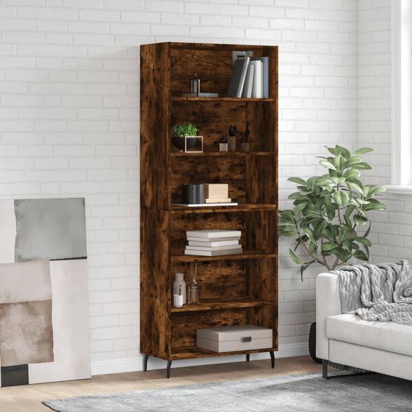 vidaXL Ντουλάπι Καπνιστή Δρυς 69,5x32,5x180 εκ. Επεξεργασμένο Ξύλο