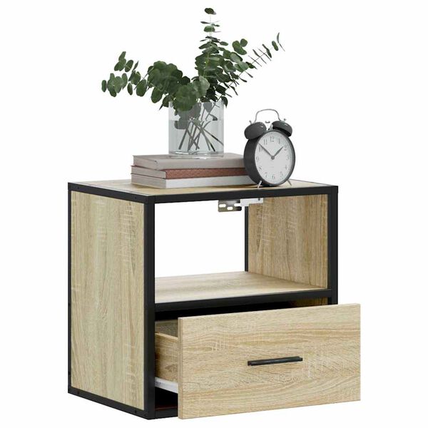 vidaXL Επίτοιχα κομοδίνα 2 τεμάχια Sonoma Oak 40x31x39,5 cm