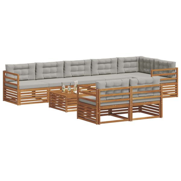 vidaXL &Sigma;&epsilon;&iota;&rho;ά &Kappa;&alpha;&nu;&alpha;&pi;έ &Epsilon;&xi;&omega;&tau;&epsilon;&rho;&iota;&kappa;&omicron;ύ 9 pcs &Phi;&upsilon;&sigma;&iota;&kappa;ό &kappa;&alpha;&iota; &Alpha;&nu;&omicron;&iota;&chi;&tau;ό &Gamma;&kappa;&rho;&iota;