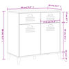 vidaXL Μπουφές VIKEN Ανθρακί Γκρι 80x40x80 εκ. από Επεξεργασμένο Ξύλο