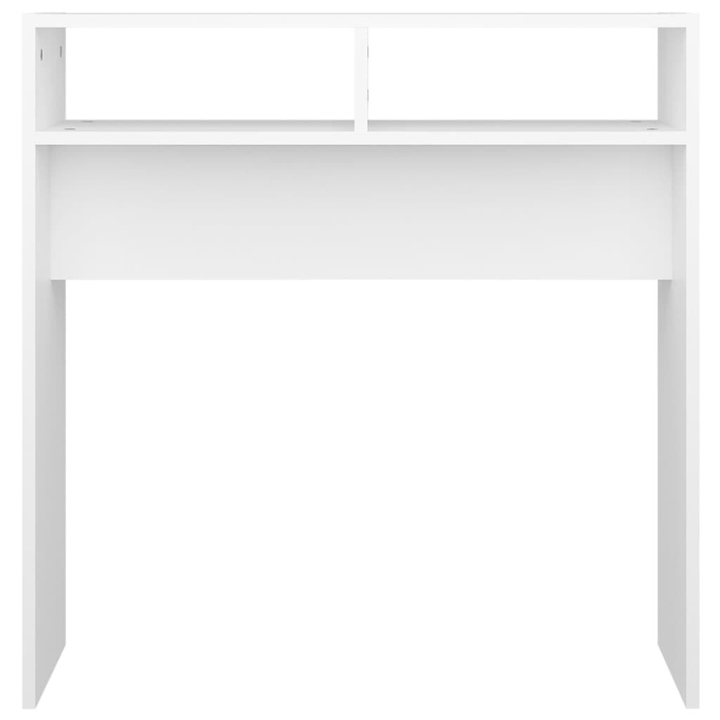 vidaXL Τραπεζάκι Κονσόλα Λευκό 78 x 30 x 80 εκ. από Επεξ. Ξύλο