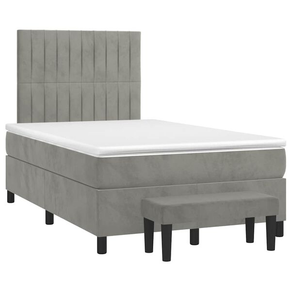 vidaXL &Kappa;&rho;&epsilon;&beta;ά&tau;&iota; Boxspring &mu;&epsilon; &Sigma;&tau;&rho;ώ&mu;&alpha; &Alpha;&nu;&omicron;&iota;&chi;&tau;ό &Gamma;&kappa;&rho;&iota; 120x190 &epsilon;&kappa;. &Beta;&epsilon;&lambda;&omicron;ύ&delta;&iota;&nu;&omicron;