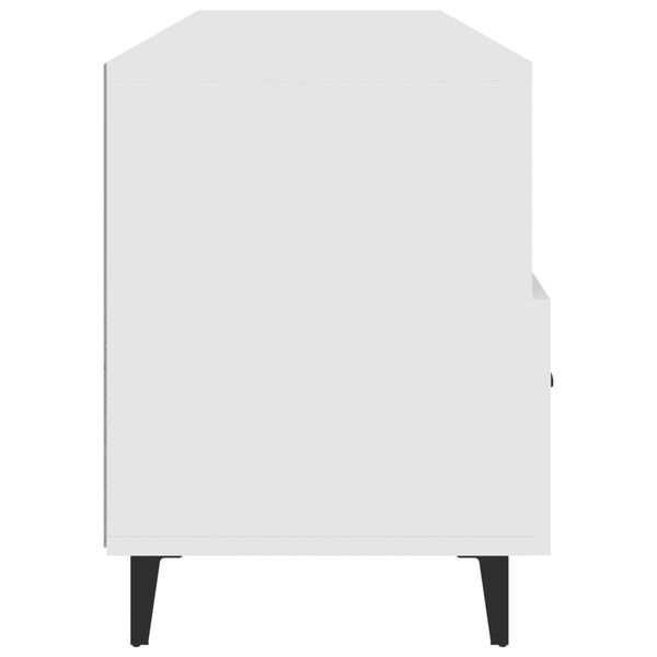 vidaXL Έπιπλο Τηλεόρασης άσπρο 102 x 35 x 50 εκ. Επεξεργασμένο Ξύλο