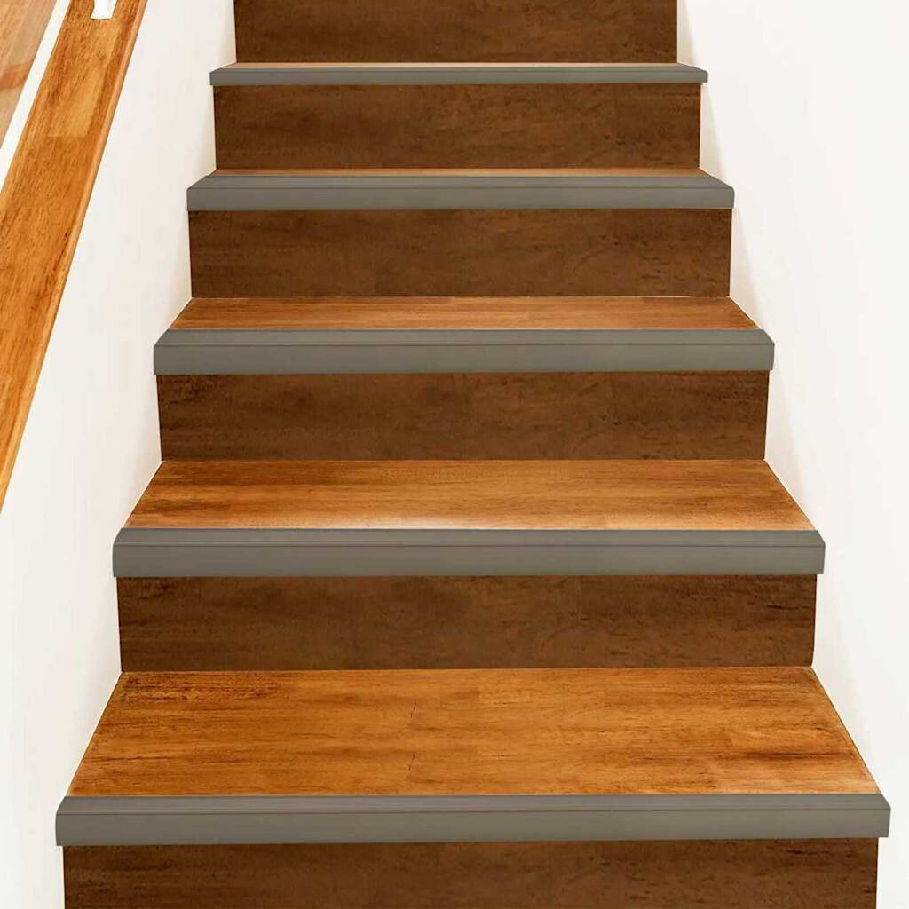 vidaXL Προστατευτικά ακμών σκάλας 10 pcs Μπρονζέ 67 cm Αλουμίνιο