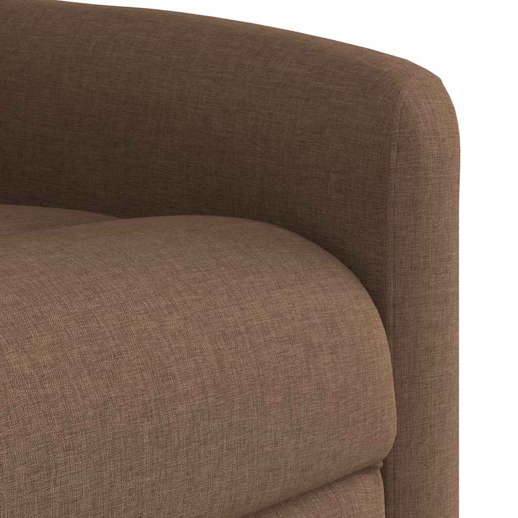 vidaXL Πολυθρόνα Ανακλινόμενη Καφέ Υφασμάτινη