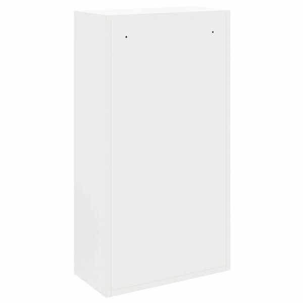 vidaXL Γραμματοκιβώτιο για Πακέτα Λευκό 44x22x82 εκ. Χάλυβας