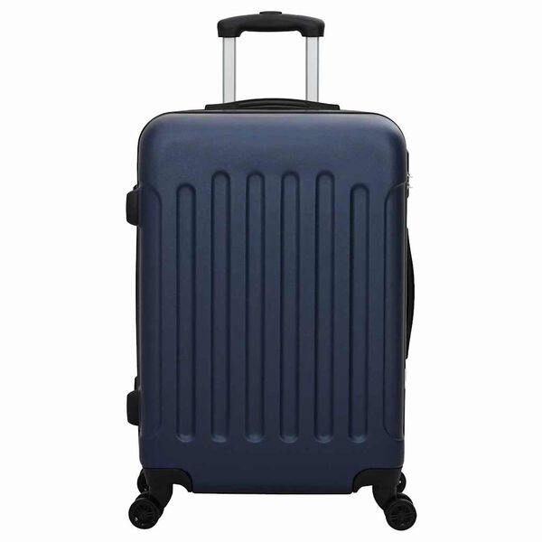 vidaXL Σετ Βαλίτσας με κλειδαριά 3 pcs Σκούρο Μπλε 50 x 31 x 78 εκ