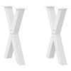 vidaXL &Pi;ό&delta;&iota;&alpha; &Tau;&rho;&alpha;&pi;&epsilon;&zeta;&alpha;&rho;ί&alpha;&sigmaf; &sigma;&epsilon; &Sigma;&chi;ή&mu;&alpha; &Chi;, 2 &tau;&epsilon;&mu;. &Lambda;&epsilon;&upsilon;&kappa;ά 60x(72-73) &epsilon;&kappa;. &Alpha;&tau;&sigma;ά&lambda;&iota;