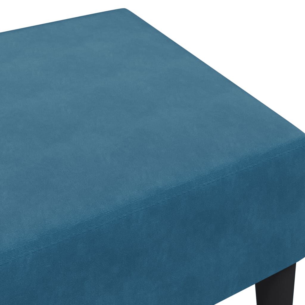 vidaXL Υποπόδιο Μπλε 77x55x31 εκ. Βελούδινο