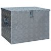 vidaXL Κουτί Αποθήκευσης Ασημί 610 x 430 x 455 εκ. Αλουμινίου
