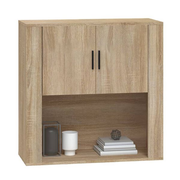 vidaXL Ντουλάπι Τοίχου Sonoma Δρυς 80x33x80 εκ. Επεξεργασμένο Ξύλο