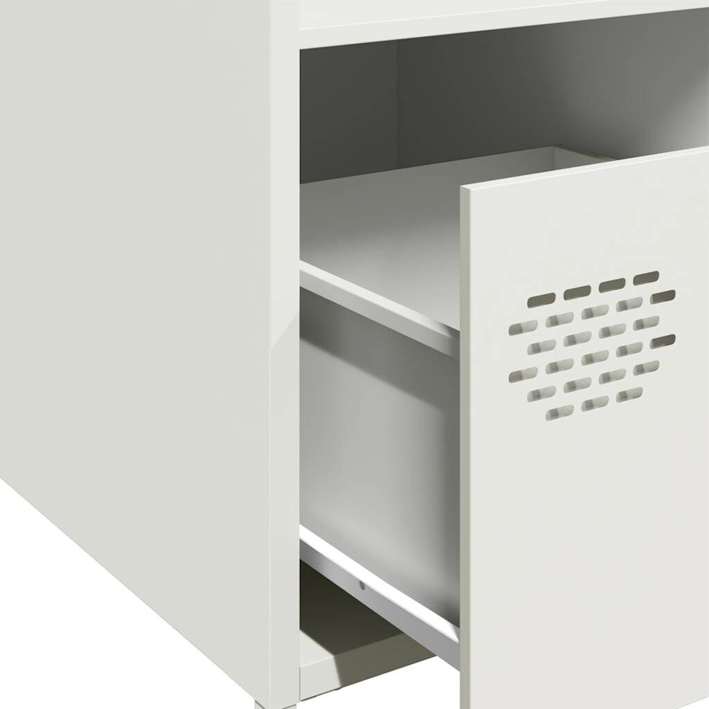vidaXL Ντουλάπι Λευκό 35x39x103,5 εκ. από Χάλυβα