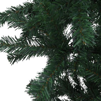 vidaXL Χριστουγεν Δέντρο Τεχν. Προφωτισμένο Upside-down & Μπάλες 180εκ