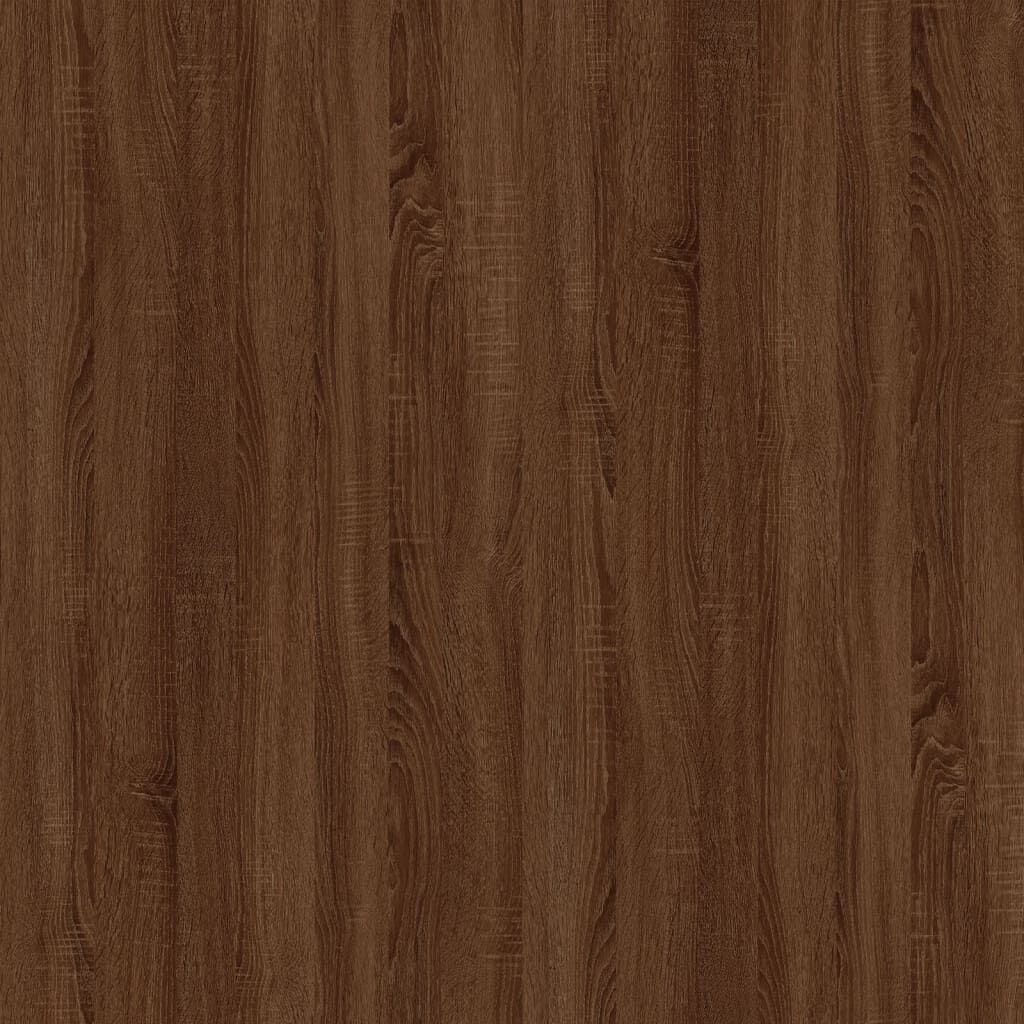 vidaXL Κομοδίνο Καπνιστή Δρυς 57x55x36 εκ. από Επεξεργασμένο Ξύλο