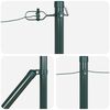 vidaXL Στύλος Περιφράξεων Άλλο 26 pcs Ασημί 3.2 x 3.2 x 60 εκ Ατσάλι