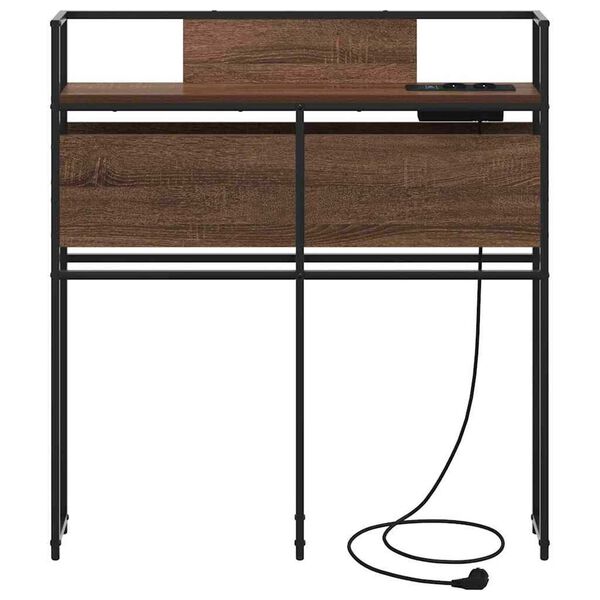 vidaXL Κεφαλάρι Αποθήκης Καφέ δρυς 75 cm Επεξεργασμένο ξύλο