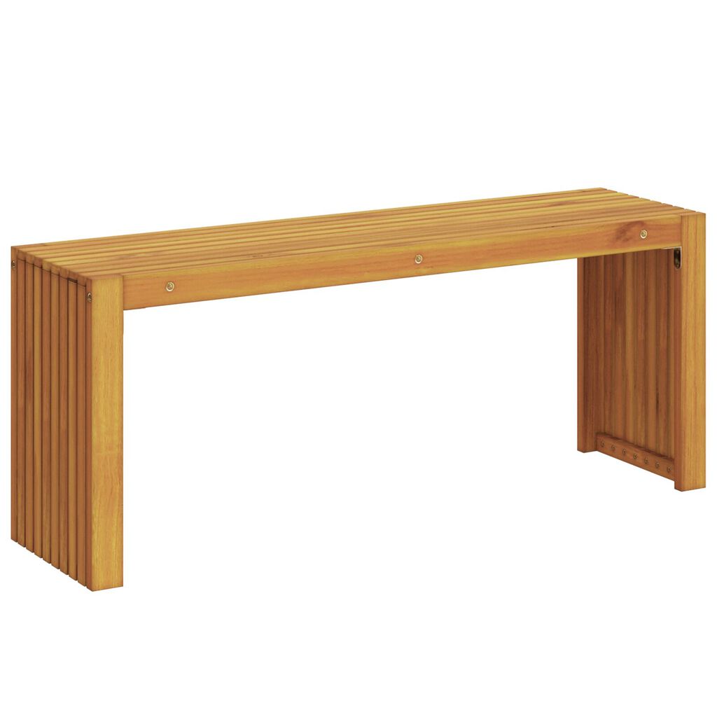 vidaXL Πάγκος Κήπου με Slatted Σχεδίαση 110x30x45 cm Μασίφ Ξύλο Acacia