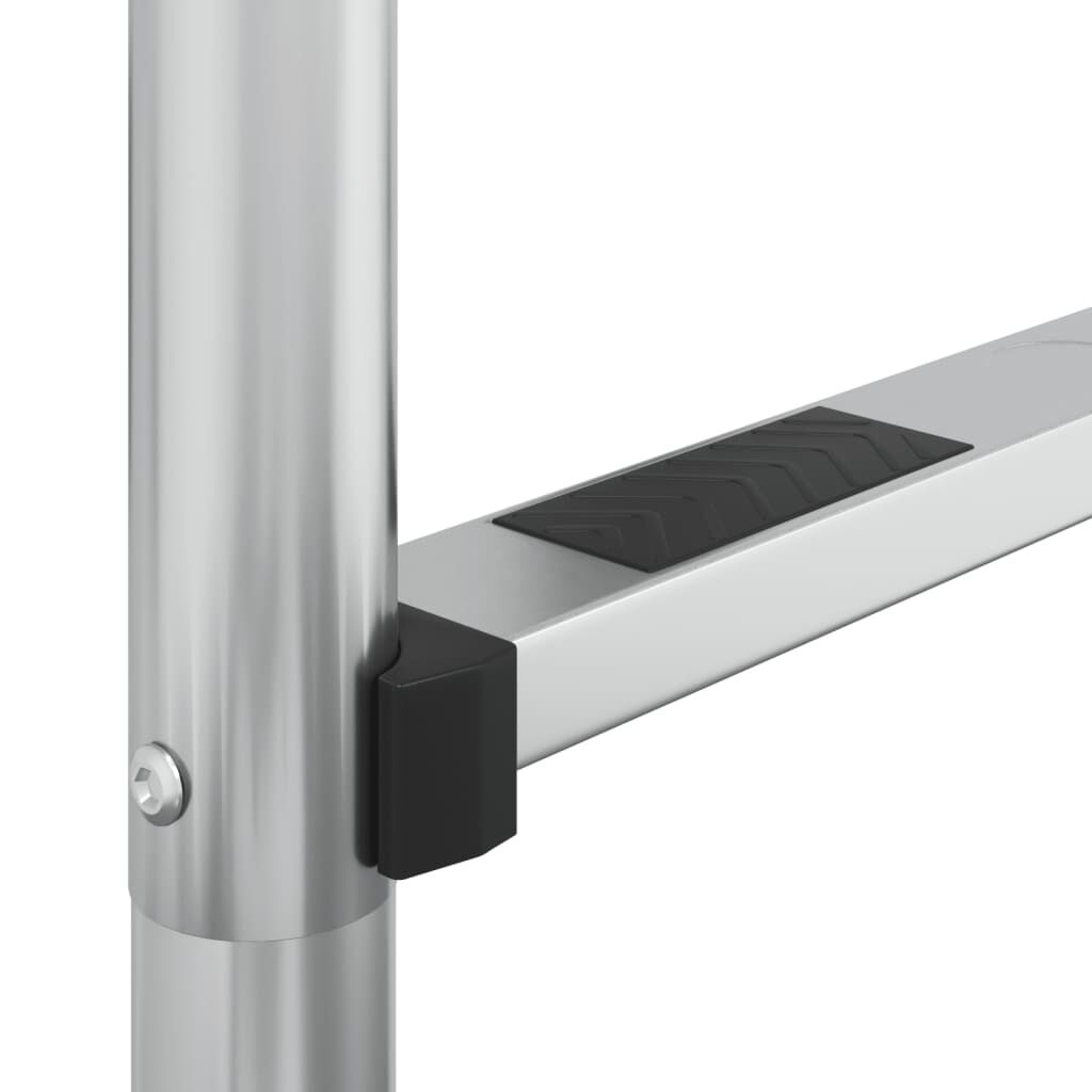 vidaXL Σκάλα Πισίνας 54 x 38 x 158 εκ. από Ανοξείδωτο Ατσάλι