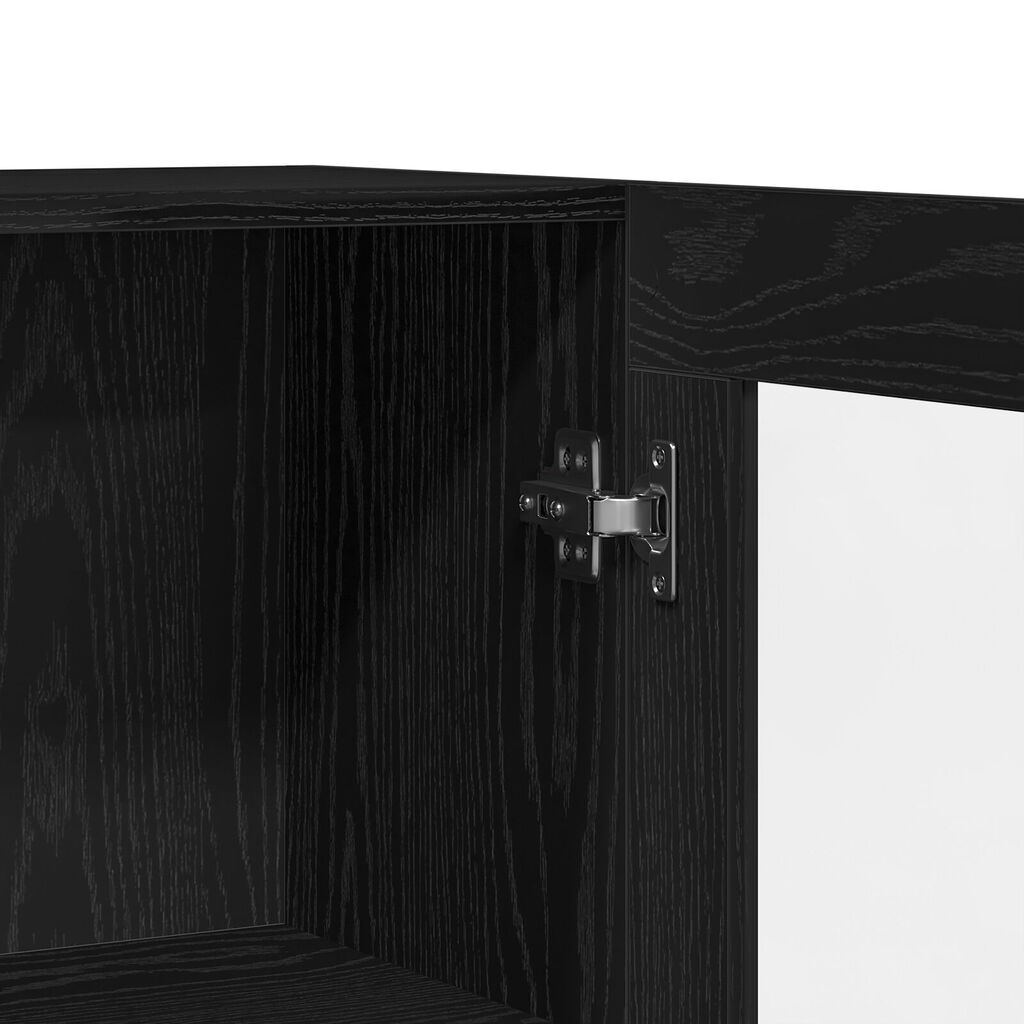 vidaXL Μπουφές Μαύρη Δρυς 120x30,5x70 εκ από Επεξεργασμένο Ξύλο