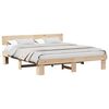 vidaXL Σκελετός Κρεβατιού Καφέ 180 x 200 cm Μασίφ ξύλο πεύκου