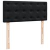 vidaXL Κρεβάτι Boxspring με Στρώμα Μαύρο 120 x 200 εκ. Βελούδινο