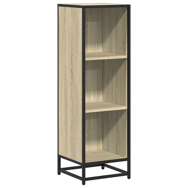 vidaXL Βιβλιοθήκη Sonoma Δρυς 33,5x33x107,5 εκ. Επεξεργασμένο Ξύλο