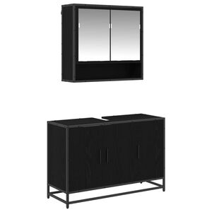 vidaXL &Sigma;&epsilon;&tau; &Epsilon;&pi;ί&pi;&lambda;&omega;&nu; &Mu;&pi;ά&nu;&iota;&omicron;&upsilon; 2 &tau;&mu;&chi;. &Mu;&alpha;ύ&rho;&eta; &Omicron;&xi;&upsilon;ά 90 x 33 x 60 &epsilon;&kappa;.