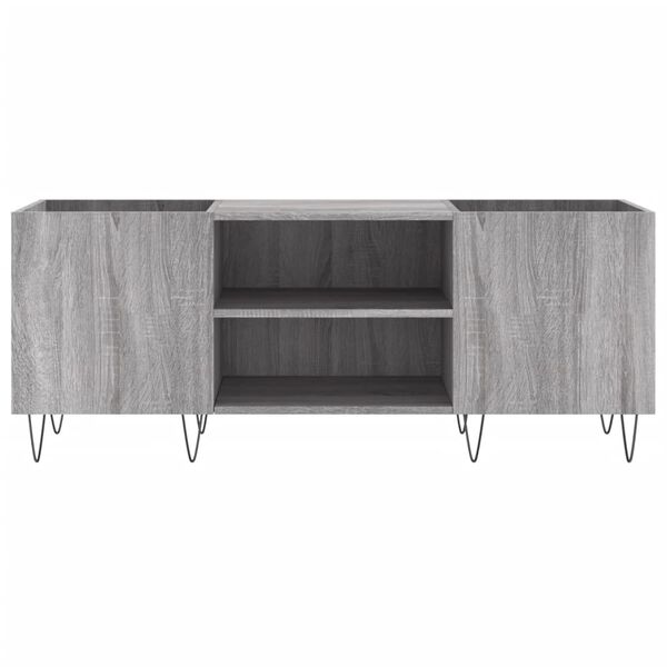 vidaXL Δισκοθήκη Γκρι Sonoma 121 x 38 x 48 εκ. από Επεξεργασμένο Ξύλο