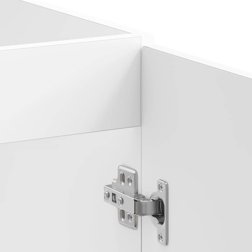 vidaXL Ντουλάπι βάσης νεροχύτη "Lucca" High Gloss White