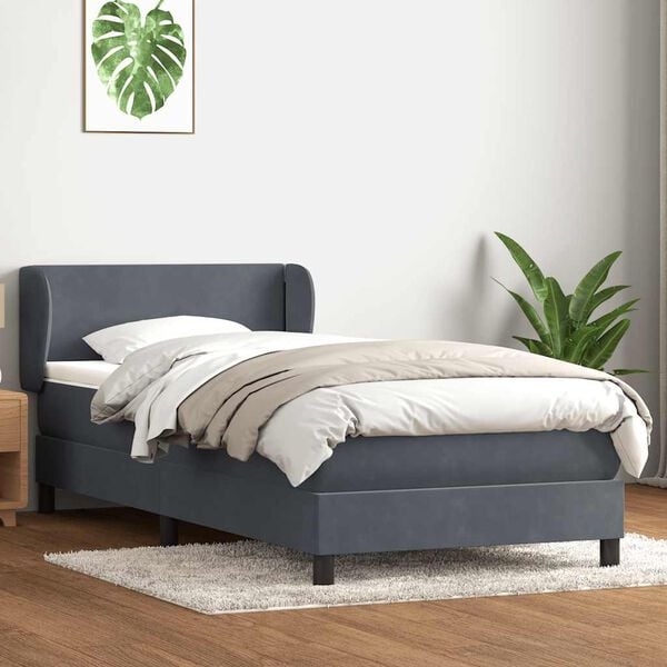 vidaXL &Kappa;&rho;&epsilon;&beta;ά&tau;&iota; Boxspring &mu;&epsilon; &Sigma;&tau;&rho;ώ&mu;&alpha; &Sigma;&kappa;&omicron;ύ&rho;&omicron; &Gamma;&kappa;&rho;&iota; 90x220 &epsilon;&kappa;. &Beta;&epsilon;&lambda;&omicron;ύ&delta;&iota;&nu;&omicron;