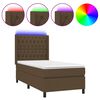 vidaXL &Kappa;&rho;&epsilon;&beta;ά&tau;&iota; Boxspring &mu;&epsilon; &Sigma;&tau;&rho;ώ&mu;&alpha; & LED &Sigma;&kappa;.&Kappa;&alpha;&phi;έ 80x200 &epsilon;&kappa;. &Upsilon;&phi;&alpha;&sigma;&mu;ά&tau;&iota;&nu;&omicron;