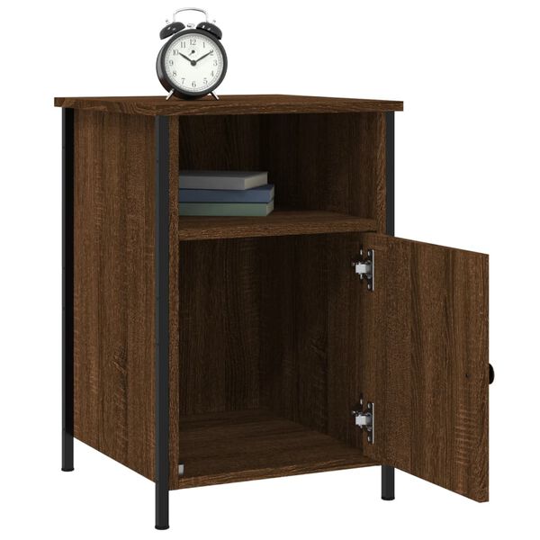 vidaXL Κομοδίνο Καφέ Δρυ 40 x 42 x 60 εκ. από Επεξεργασμένο Ξύλο