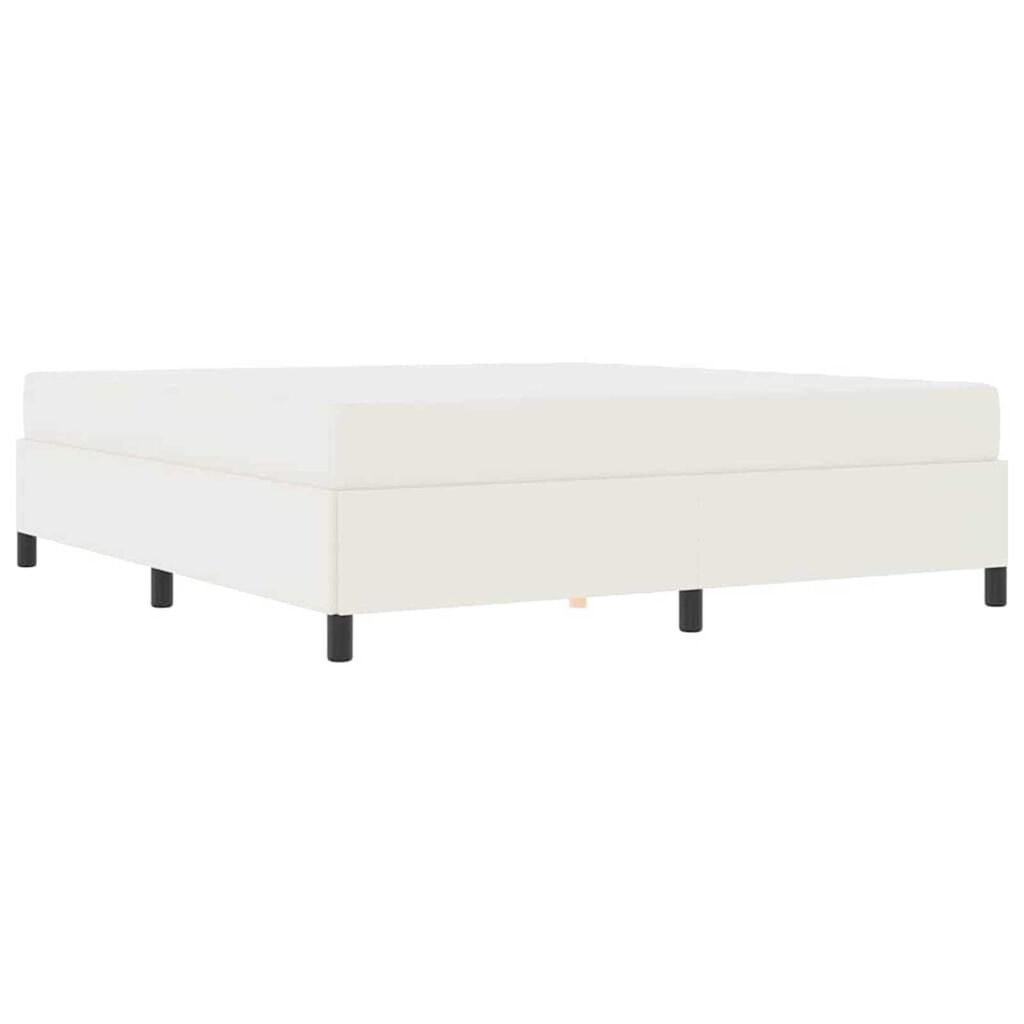 vidaXL Σκελετός Κρεβατιού Άλλο Κρεμ 180 x 200 cm Βελούδο